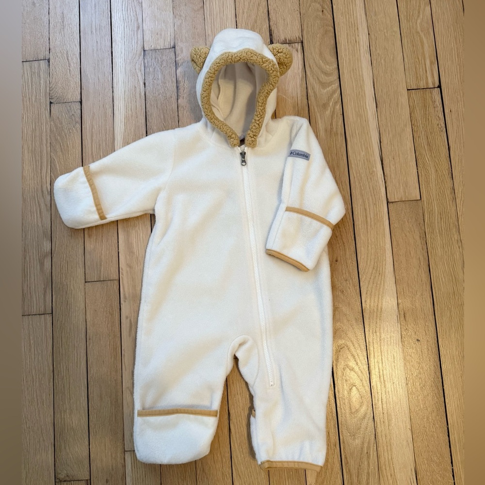 Columbia Fleece baby bunting suit